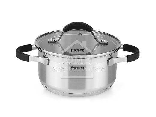 Кастрюля MAGNIFIKA 20x9,5 см / 3,0 л со стеклянной крышкой (нержавеющая сталь)