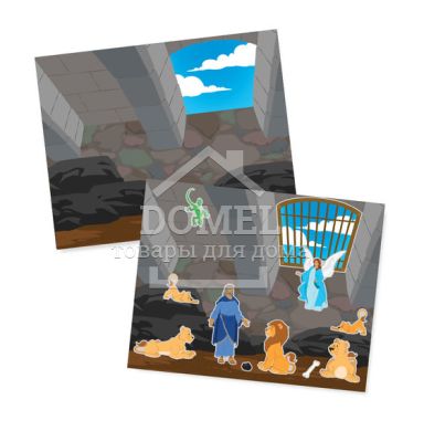 MD9124 Reusable Sticker Pad - Bible Stories (Набор многоразовых наклеек "Библейские истории"), От 3 лет, Многоразовые