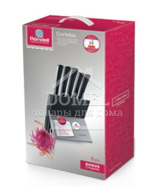 Набор из 5 ножей RONDELL RD-483 Cortelas (RD-483), Нержавеющая сталь, Набор ножей, 16-20 см, 6