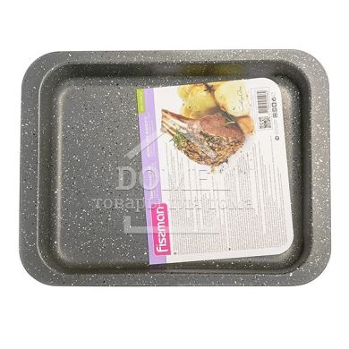 Форма для запекания 32 х 24,5x4,5 см (углеродистая сталь с антипригарным покрытием), Форма для выпечки, Нержавеющая сталь, Для духовок, 32 см, Квадратная