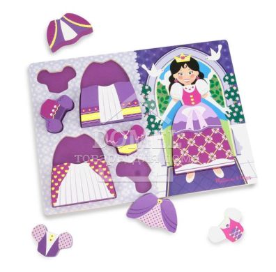 MD19021 Princess Dress-Up Chunky Puzzle ("Принцессы" - формовой пазл)