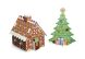 MD8404 Christmas Tree & Gingerbread House (Объемные блестящие наклейки "Рождественская елка и пряничный домик")