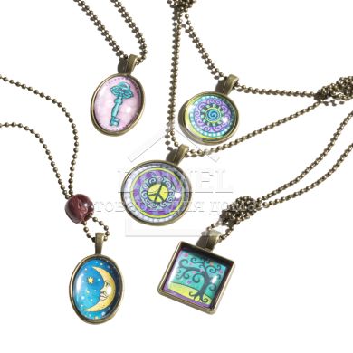 MD9471 Press-a-Pendant Necklaces (Набір для юних дизайнерів "Кулончик"), Для дівчаток, Від 8 років, Прикраси