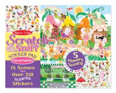 MD9148 Scratch & Sniff - Floral Fairies (Набір ароматичних наклейок "Квіткові феї"), Для дівчаток, Від 4 років, Набори наклейок