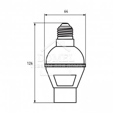 Датчик движения с цоколем Е27, 120`, макс.9 м, IP33, 120, IP33, С цоколем