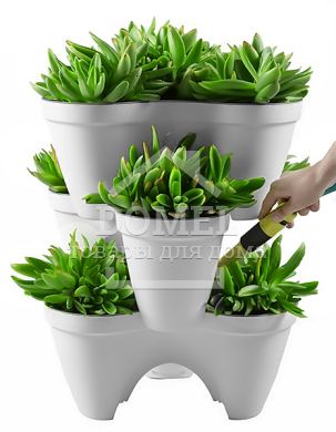 Горщик для рослин IVY planter біл-зелен., 7290103661380