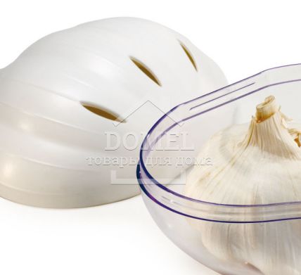 Контейнер для чеснока, Контейнер для хранения, Пищевой пластик, Пластик, Круглая