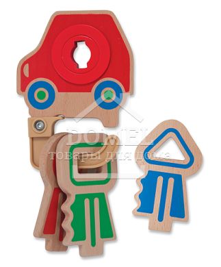 MD4022 Clacking Key Ring Baby & Toddler Toy (Деревянная игрушка "Детские ключики")