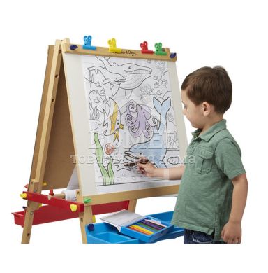 MD9230 Animal Habitats Easel Paper Roll (18 "x 40 ') (Рулонний розмальовка" Житла тварин ", 45,7 см х 12,2 м), Від 3 років, Розмальовки