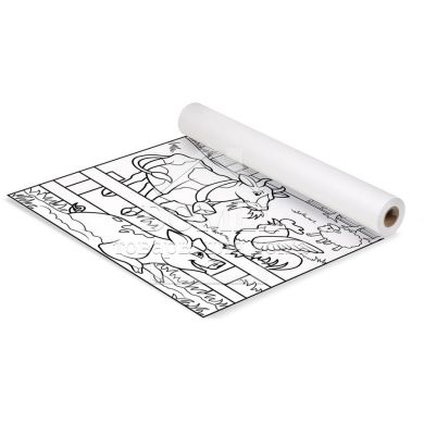 MD9230 Animal Habitats Easel Paper Roll (18 "x 40 ') (Рулонний розмальовка" Житла тварин ", 45,7 см х 12,2 м), Від 3 років, Розмальовки