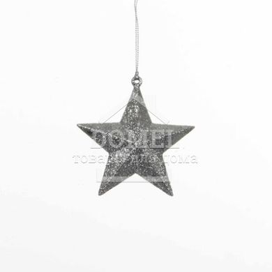 Прикраса декоративна "Зірка об'ємна ""Christmas House", сіра