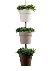 Горщик для рослин Rainbow planter, комплект із 3-х шт, колір: беж+сірий+коричн, 7290106923140