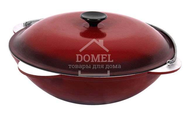 Казан татарський з кришкою емаль 6л, ЕКТД06к, 4820149871363