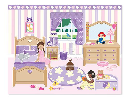 MD14197 Play House! Reusable Sticker Pad (Набор многоразовых наклеек "Мой дом")