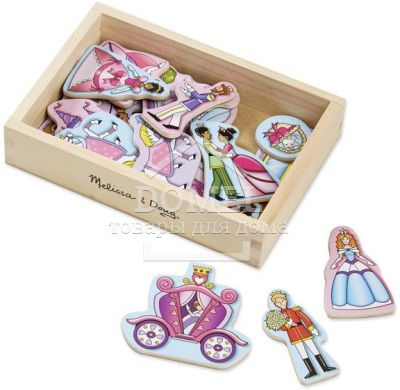 MD19278 Wooden Princess Magnets (Фигурки на магнитах - Принцессы)
