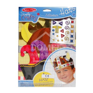MD9479 Adventure Hats (Набір "Створи свій капелюх"), Для хлопчиків, Від 5 років, Набори наклейок