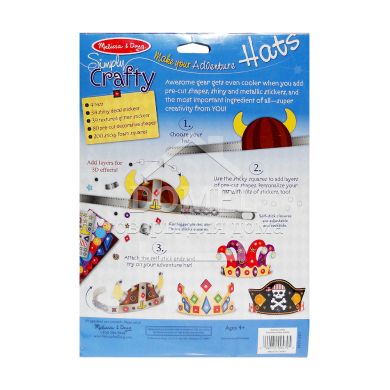 MD9479 Adventure Hats (Набір "Створи свій капелюх"), Для хлопчиків, Від 5 років, Набори наклейок