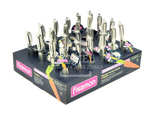 Нож для чистки овощей P-форма LUMINICA (цинковый сплав), Для удаления косточек, Цинковый сплав, Для овощей и фруктов