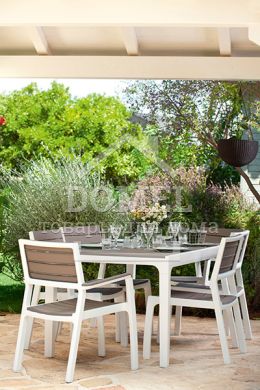 Стілець Harmony білий з бежевим, 7290106926424