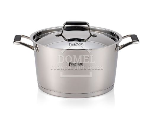 Кастрюля ELARA 18x10,5 см / 2,4 л со стальной крышкой (нержавеющая сталь)