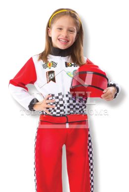 MD18562 Race Car Driver F1 (Костюм "Гонщик" від 3-6 років), Для дівчаток, Для хлопчиків, Від 3 років, Костюми