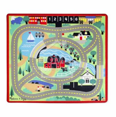 MD19400 Round the Town Road Rug & Car Set (Игровой коврик с машинками "Городская дорога"), Для мальчиков, От 3 лет, Игровой коврик