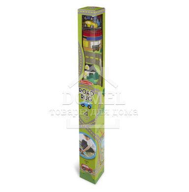 MD19400 Round the Town Road Rug & Car Set (Игровой коврик с машинками "Городская дорога"), Для мальчиков, От 3 лет, Игровой коврик