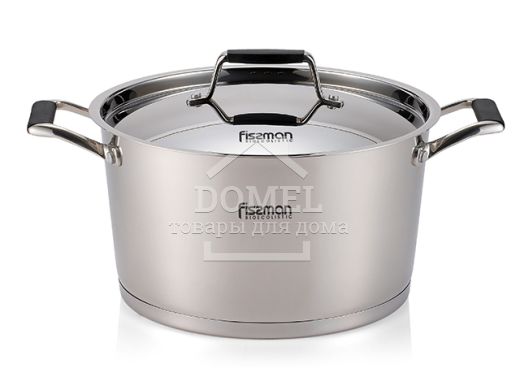 Кастрюля ELARA 20x11,5 см / 3,3 л со стальной крышкой (нержавеющая сталь)