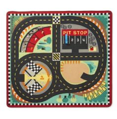 MD19401 Round the Speedway Race Track Rug & Car Set (Игровой коврик с машинками "Гоночная трасса"), Для мальчиков, От 3 лет, Игровой коврик