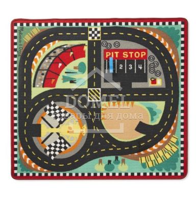 MD19401 Round the Speedway Race Track Rug & Car Set (Игровой коврик с машинками "Гоночная трасса"), Для мальчиков, От 3 лет, Игровой коврик