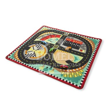 MD19401 Round the Speedway Race Track Rug & Car Set (Игровой коврик с машинками "Гоночная трасса"), Для мальчиков, От 3 лет, Игровой коврик