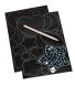 MD5824 Silver & Rainbow Scratch Art Stickers (Набір наклейок-царапок), Від 5 років, Набори