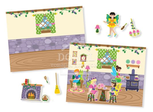 MD8603 Fairies Reusable Sticker Pad (Набор многоразовых наклеек "Феи")