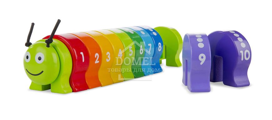 MD9274 Counting Caterpillar (Деревянная классическая гусеница "Счет")