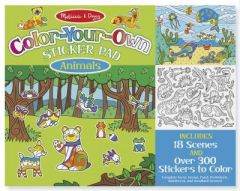 MD9468 Color Your Own Sticker Pad - Animals (Набір розмальовок-наклейок "Тварини")