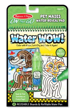 MD9484 Pet Mazes (Чарівна водна розмальовка "Лабіринти"), Від 3 років, Розмальовки водні