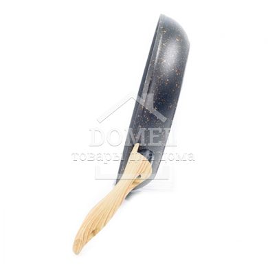 Сковорода для жарки COSMIC BLACK 28x5,4 см с индукционным дном (алюминий с антипригарным покрытием)