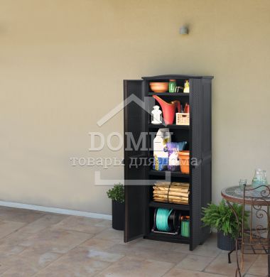Ящик для внешнего хранения Compact Garden TALL, 430 л серый, 7290103654313