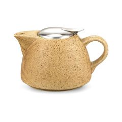 Заварочный чайник 1000 мл с ситечком, цвет ПЕСОЧНЫЙ (керамика)