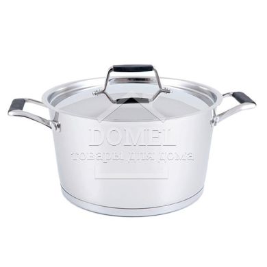 Кастрюля ELARA 24x13,5 см / 5,6 л со стальной крышкой (нержавеющая сталь)