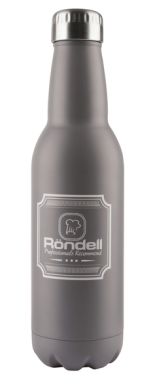 Термос RONDELL RDS-841 Bottle Grey 0.75 л (RDS-841), 6357841, Термопляшка, 750 мл, Нержавіюча сталь