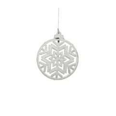 Прикраса декоративна "Сніжинка симетрична""Christmas House", біла