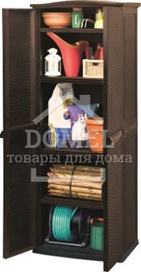Ящик для внешнего хранения Compact Garden TALL, 430 л коричневый, 7290103652739
