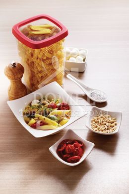 Контейнер для хранения, 1,5 л "Паста", 1500 мл, Контейнер для хранения, Пищевой пластик, Пластик, Квадратная