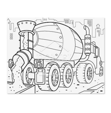 MD14205 Vehicles (Альбом розмальовок "Автомобілі"), Для хлопчиків, Від 3 років, Розмальовки