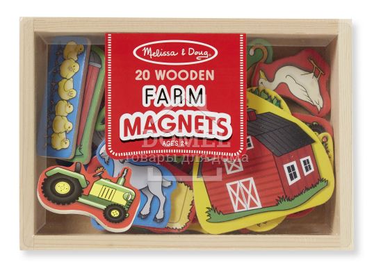 MD19279 Wooden Farm Magnets (Набор фигурок с магнитами "Ферма")