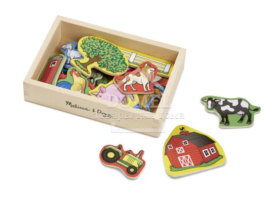 MD19279 Wooden Farm Magnets (Набор фигурок с магнитами "Ферма")