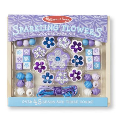 MD19494 Sparkling Flowers (Набір намистинок "Ігристі квіти"), Для дівчаток, Від 4 років, Прикраси