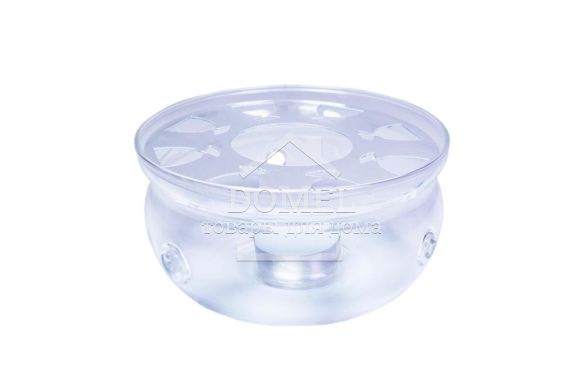 Підставка для заварювального чайника 13x7 см зі свічкой (жароміцне скло)