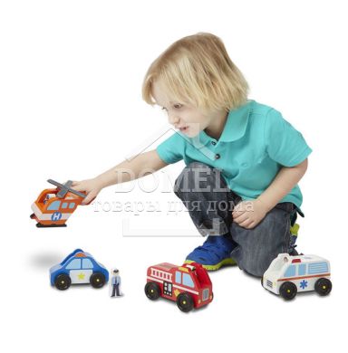 MD19285 Emergency Vehicle Set (Деревянный аварийный набор "Транспорт")